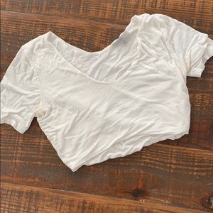 Charlotte Russe white crop top